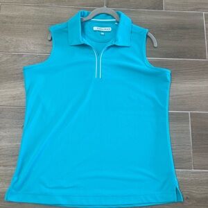 Pebble Beach Women's Turquoise Sleeveless Top